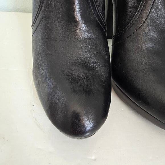 Tory Burch Melrose Ankle Boot Women's 8.5M Black Leather Classic Night Out - Picture 3 of 13